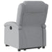 Stand Up Recliner Chair Light Grey Fabric Txbpaxn