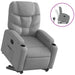 Stand Up Recliner Chair Light Grey Fabric Txbplxa
