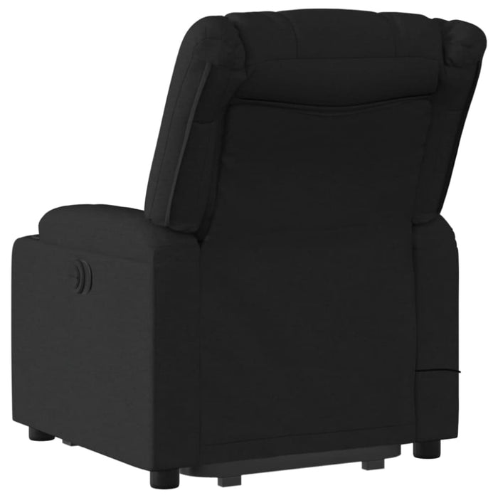 Stand Up Massage Recliner Chair Black Fabric Txblnat