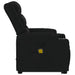 Stand Up Massage Recliner Chair Black Fabric Txblnat
