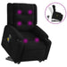 Stand Up Massage Recliner Chair Black Fabric Txblnat