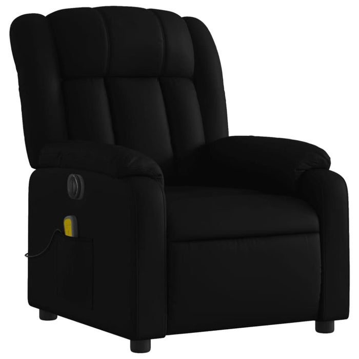 Stand Up Massage Recliner Chair Black Faux Leather Txbpiln