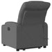Stand Up Massage Recliner Chair Dark Grey Fabric Txblnpn
