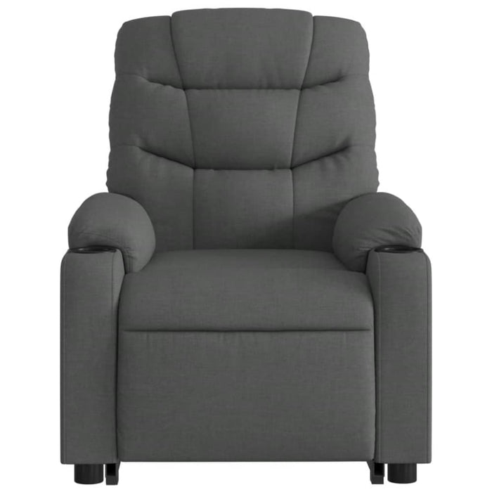 Stand Up Massage Recliner Chair Dark Grey Fabric Txblnpn