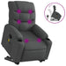 Stand Up Massage Recliner Chair Dark Grey Fabric Txblnpn