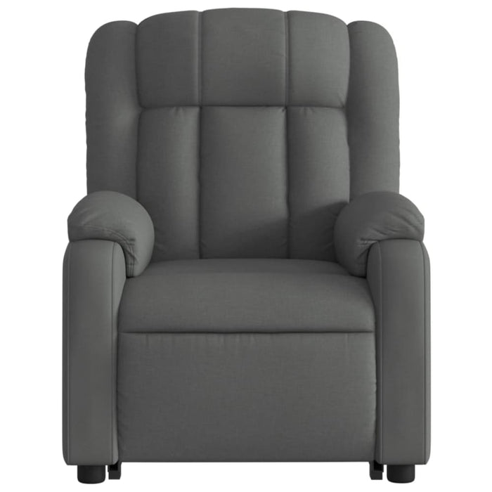 Stand Up Massage Recliner Chair Dark Grey Fabric Txbpikt