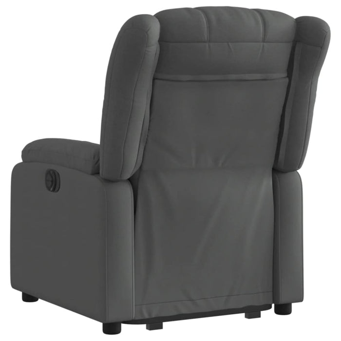 Stand Up Massage Recliner Chair Dark Grey Fabric Txbpikt