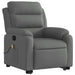 Stand Up Massage Recliner Chair Dark Grey Fabric Txbpitl