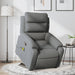Stand Up Massage Recliner Chair Dark Grey Fabric Txbpitl