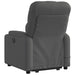 Stand Up Massage Recliner Chair Dark Grey Fabric Txbplio
