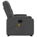 Stand Up Massage Recliner Chair Dark Grey Fabric Txbplio