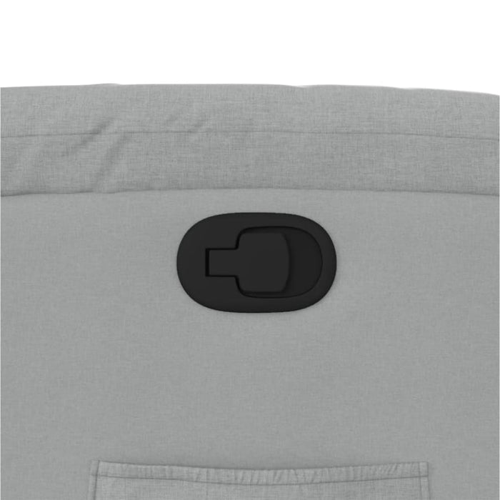 Stand Up Massage Recliner Chair Light Grey Fabric Txbpikx