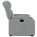 Stand Up Massage Recliner Chair Light Grey Fabric Txbpikx