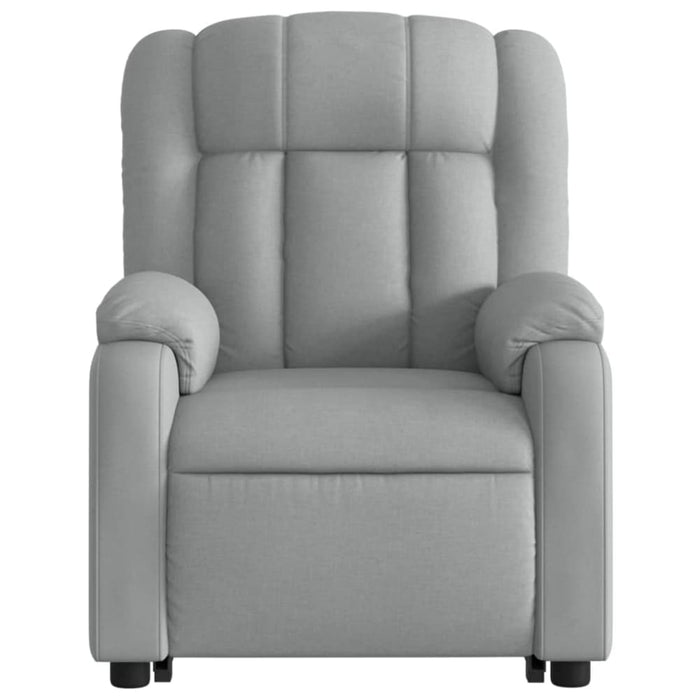 Stand Up Massage Recliner Chair Light Grey Fabric Txbpikx