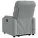Stand Up Massage Recliner Chair Light Grey Fabric Txbplib