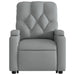 Stand Up Massage Recliner Chair Light Grey Fabric Txbplib