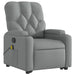 Stand Up Massage Recliner Chair Light Grey Fabric Txbplib