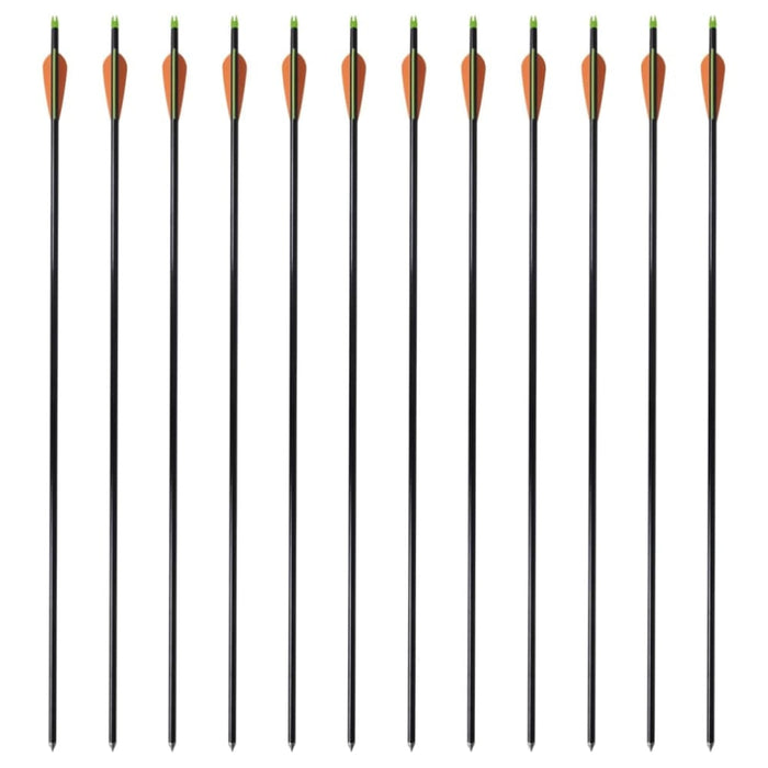 Standard Compound Bow Arrows 30’ 0.8 Cm Fiberglass 12 Pcs