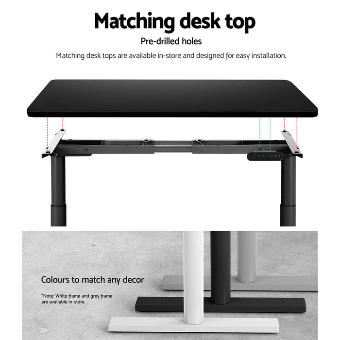 Standing Desk Sit Stand Motorised Adjustable Frame Only