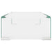 Tv Stand/monitor Riser Glass Clear 40x25x11 Cm Xaaoxl