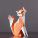 Fox Statue Animal Figurine Resin Home Decor Art Sculpture