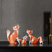 Fox Statue Animal Figurine Resin Home Decor Art Sculpture
