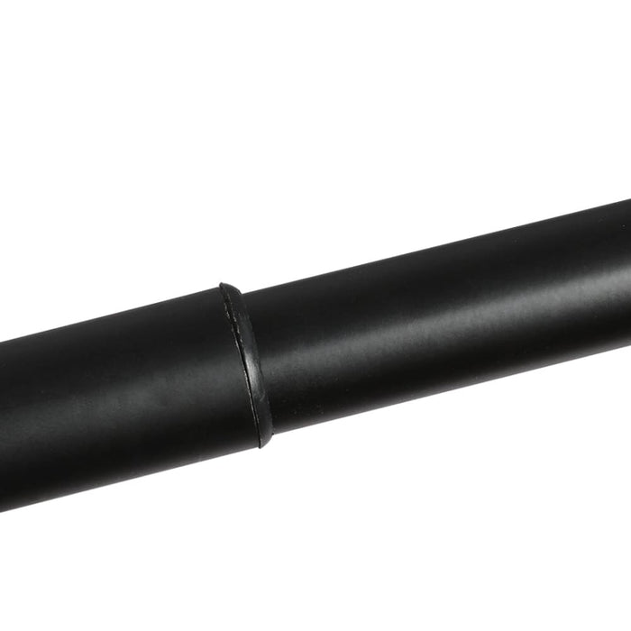 Steel Curtain Rod Quiet Rail Black