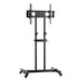 Steel Mobile Tv Stand Cart Height-adjust Up to 65’ Screens