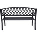 Steel Outdoor Garden Bench - Diamond