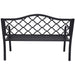 Steel Outdoor Garden Bench - Elegant