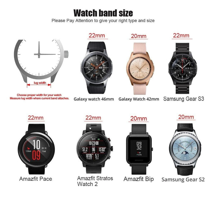 Steel Strap For Samsung Galaxy Xiaomi Watch