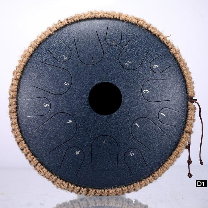 New Steel Tongue Drum 14 Inch Tone Pan Hand with Rope