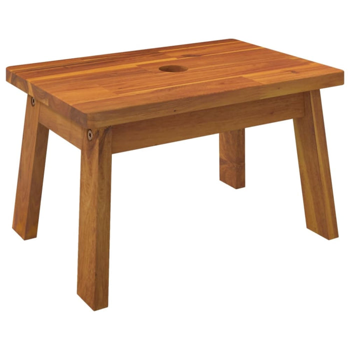 Step Stool 38x26x22 Cm Solid Wood Acacia Optttx