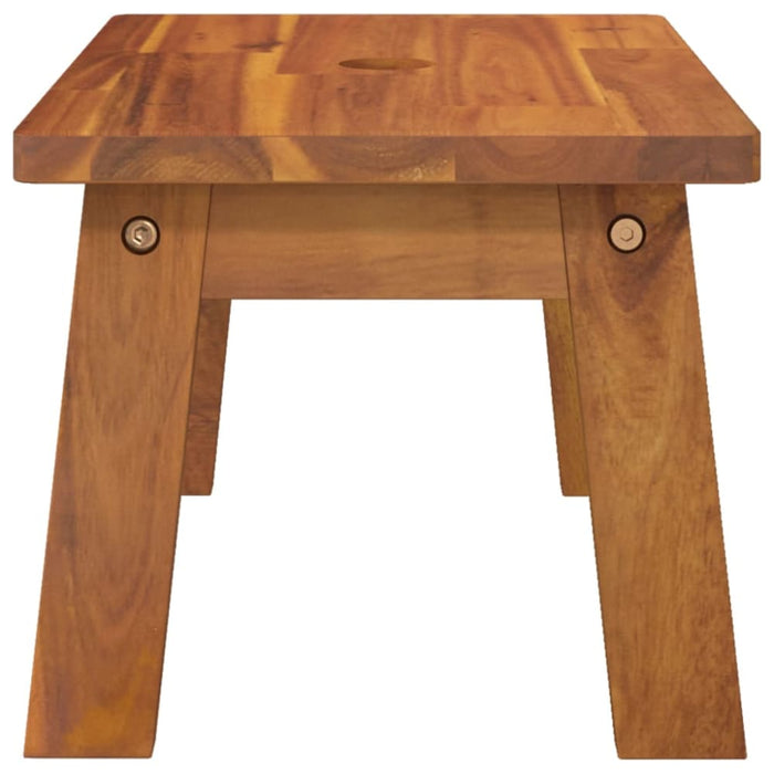 Step Stool 38x26x22 Cm Solid Wood Acacia Optttx