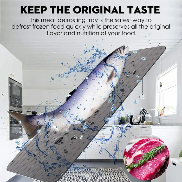 Non-stick Coated Defrosting Large Thawing Plate with Drip