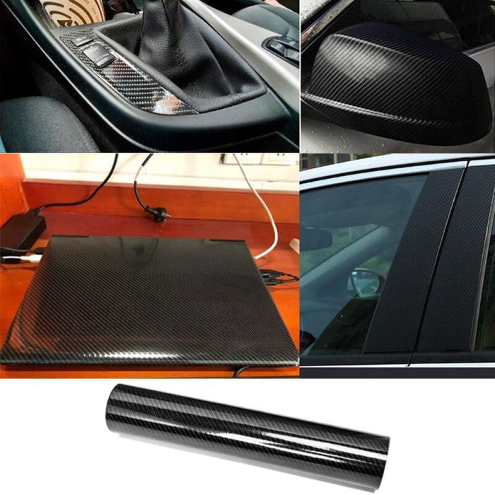 Car Sticker Carbon Fiber Vinyl High Glossy Wrap Film 6d