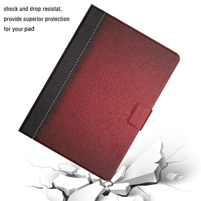Stitching Solid Colour Flip Leather Smart Tablet Case