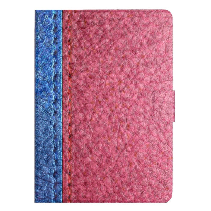 Stitching Solid Colour Flip Leather Smart Tablet Case