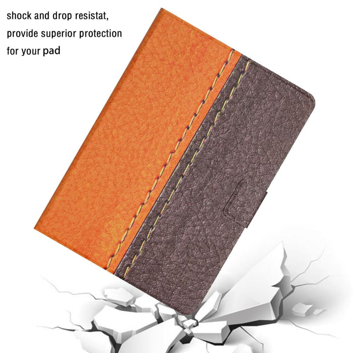 Stitching Solid Colour Flip Leather Smart Tablet Case