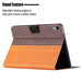 Stitching Solid Colour Flip Leather Smart Tablet Case