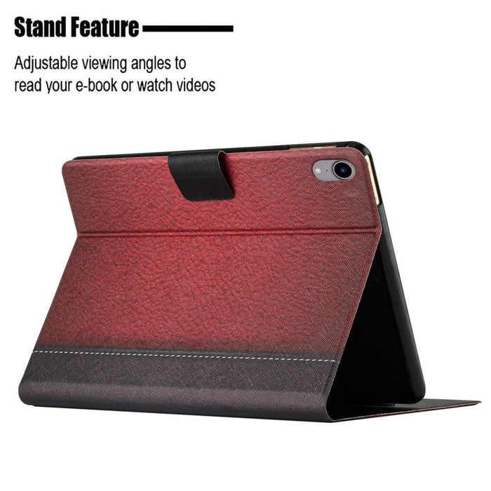 Stitching Solid Colour Flip Leather Smart Tablet Case