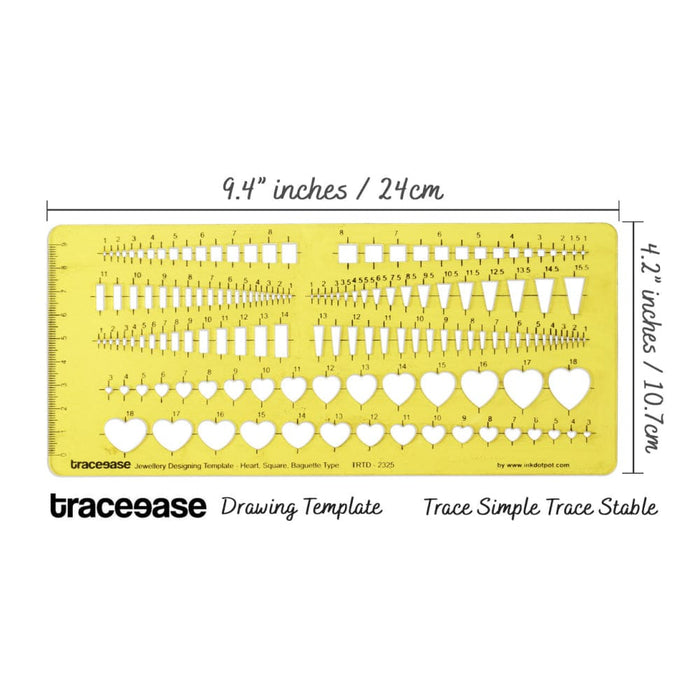 Stone Shapes Jewellery Templates Multiple Shape Drafting