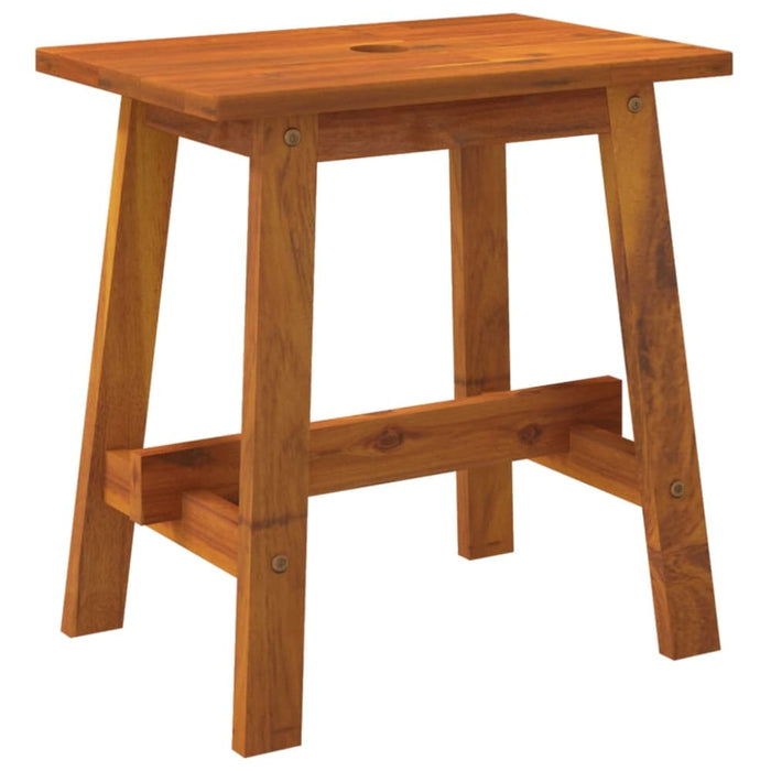 Stool 45x29x45 Cm Rectangular Solid Wood Acacia Optttb