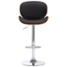 Bar Stool Black Faux Leather Xniabk