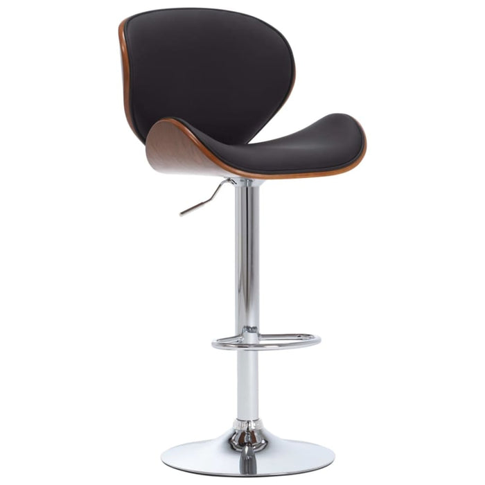 Bar Stool Black Faux Leather Xniabk