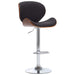 Bar Stool Black Faux Leather Xniabk