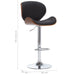 Bar Stool Black Faux Leather Xniabk