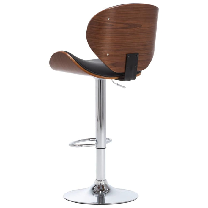 Bar Stool Black Faux Leather Xniabk