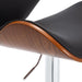 Bar Stool Black Faux Leather Xniabk