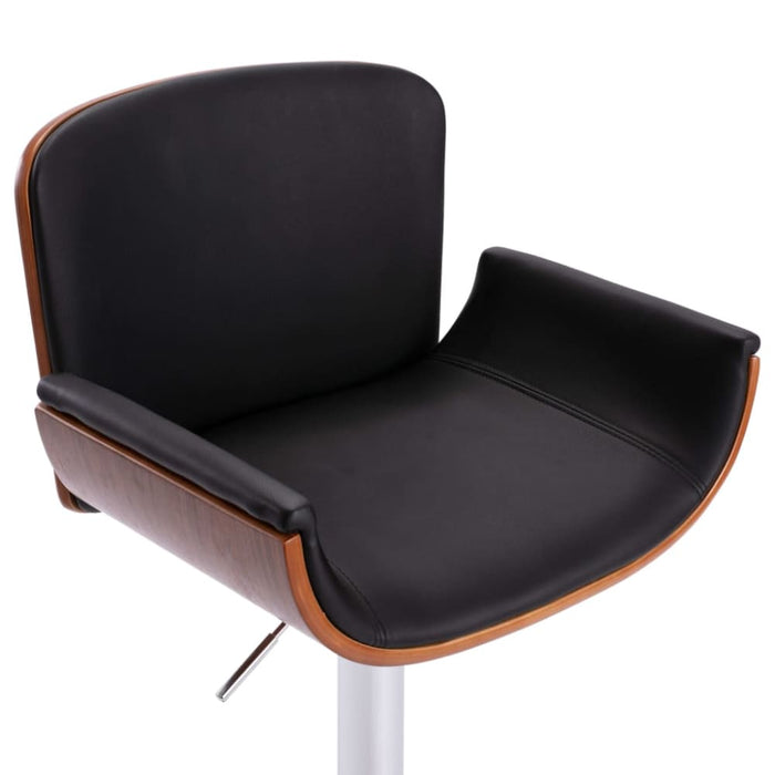 Bar Stool Black Faux Leather Xnitip